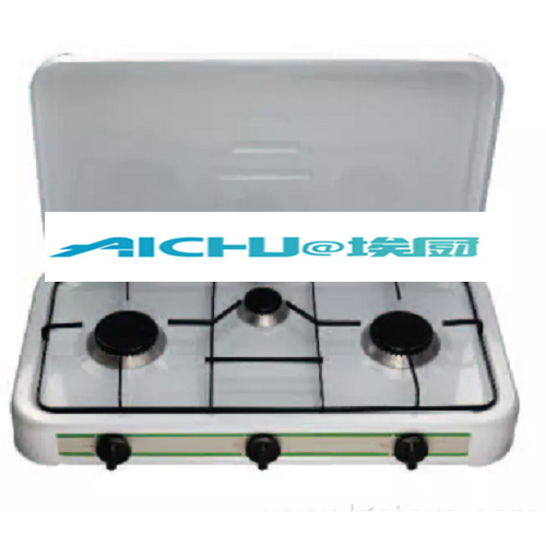 3 Burners Spray Coating Table TopGas Stove